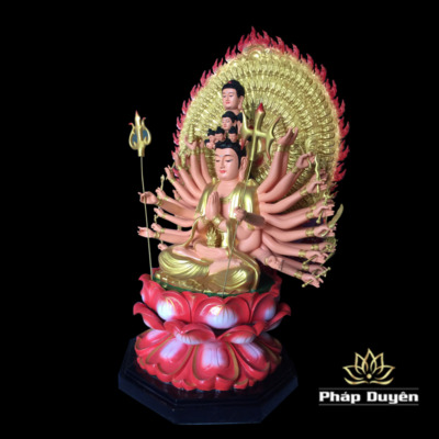 Alternative view of Tượng Ngài Thiên Thủ Thiên Nhãn (Nghìn Tay, Nghìn Mắt), Chất Liệu Composite, Cao 96cm