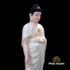 Tượng Phật A Di Đà Đứng Đài Sen, Bột Đá Trắng Da Hồng, Cao 66cm - ảnh 7