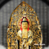 Bộ Tượng Tây Phương Tam Thánh Đứng, Bằng Đồng, Cao 70cm (Tổng Lá Đề 88cm) - ảnh 5