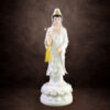 Tượng Ngài Quan Âm Đứng, Bột Đá Hồng, Cao 66cm