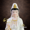 Tượng Ngài Quan Âm Đứng, Bột Đá Hồng, Cao 66cm - Ảnh 2