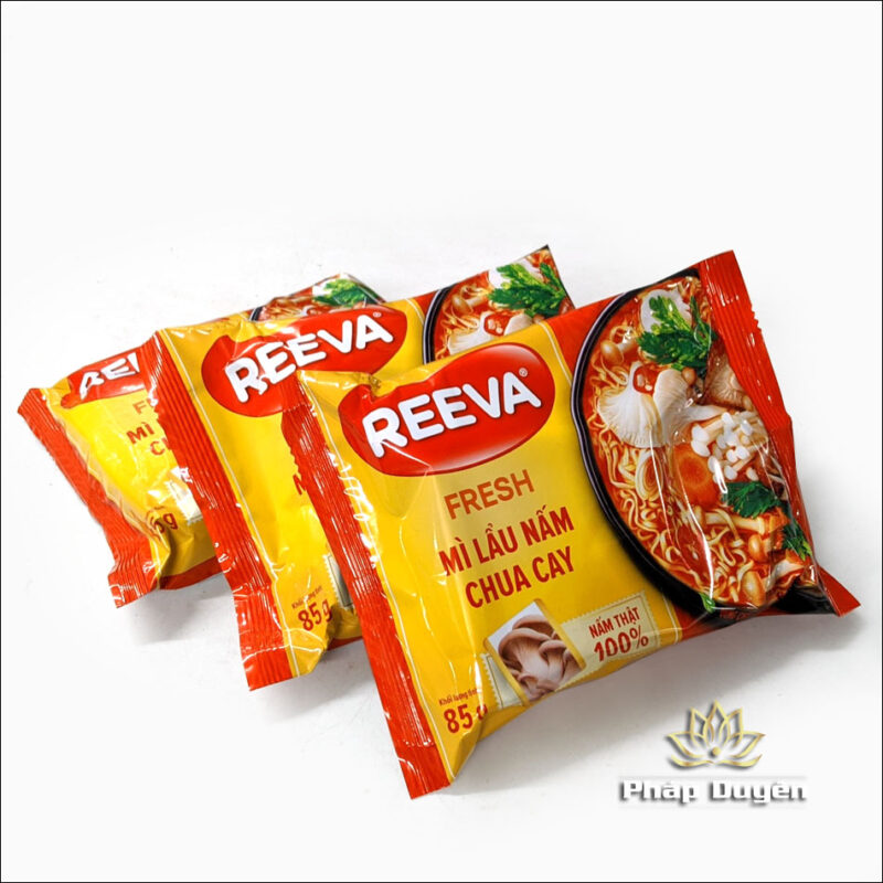Mì Lẩu Nấm Chua Cay Reeva, Gói 85g - Ảnh 2