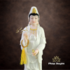 Tượng Ngài Quan Âm Đứng, Bột Đá Hồng, Cao 66cm - Ảnh 7