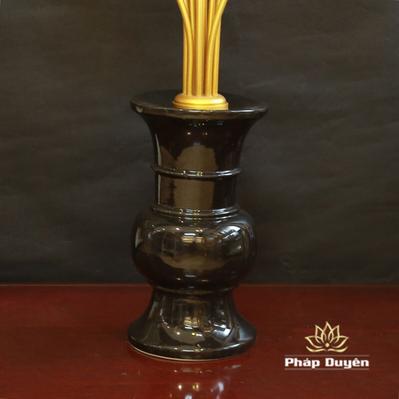 Đôi Lọ Hoa Sen 13 Bông, Chất Liệu Nhôm Mạ Vàng, Cao 128cm - Ảnh 6