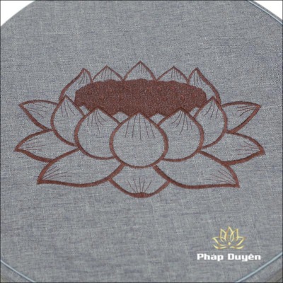 Alternative view of Bồ Đoàn Thêu Hoa Sen Màu Xám, Kích Thước 49x6cm, 58x6cm