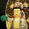 Bộ Tượng Tây Phương Tam Thánh Ngồi Đài Sen, Chất Liệu Bằng Đồng, Cao 88cm ( Tổng Lá Đề 110cm) - ảnh 8