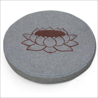 Bồ Đoàn Thêu Hoa Sen Màu Xám, Kích Thước 49x6cm, 58x6cm