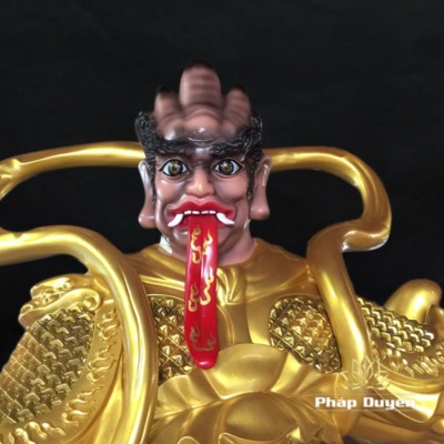 Alternative view of Bộ Tượng Tiêu Diện , Hộ Pháp Sơn Vàng, Chất Liệu Composite | Cao 2m30