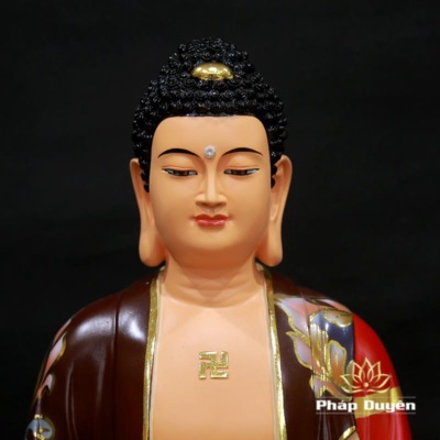 Alternative view of Tượng Phật A Di Đà Ngồi Bằng Composite Sơn Cao Cấp, Cao 60cm