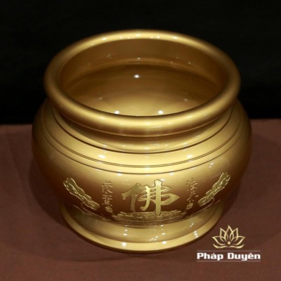 Alternative view of Bộ Đồ Thờ Hoa Sen Chữ Phật Đồng Vàng