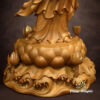 Tượng Quan Âm Bồ Tát Đứng Bằng Gỗ Hương Chương, Cao 66cm - Ảnh 4