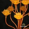 Đèn Thủy Lưu Ly 13 Bông Sen Vàng Nở, Cao 130cm - ảnh 7
