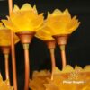 Đèn Thủy Lưu Ly 13 Bông Sen Vàng Nở, Cao 130cm - ảnh 8