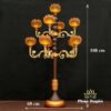 Đôi Đèn Thủy Lưu Ly Hoa Sen Vàng 10 Bông Thân Cổ, Cao 108cm - ảnh 8