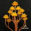 Đèn Thủy Lưu Ly 13 Bông Sen Vàng Nở, Cao 130cm - ảnh 9