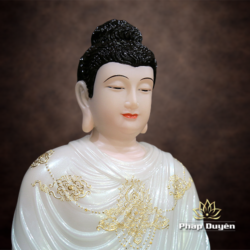 Tượng Phật Thích Ca Thành Đạo Ngồi Tĩnh Tâm Bằng Bột Đá Cẩm Thạch, Cao 48-155cm - ảnh 13