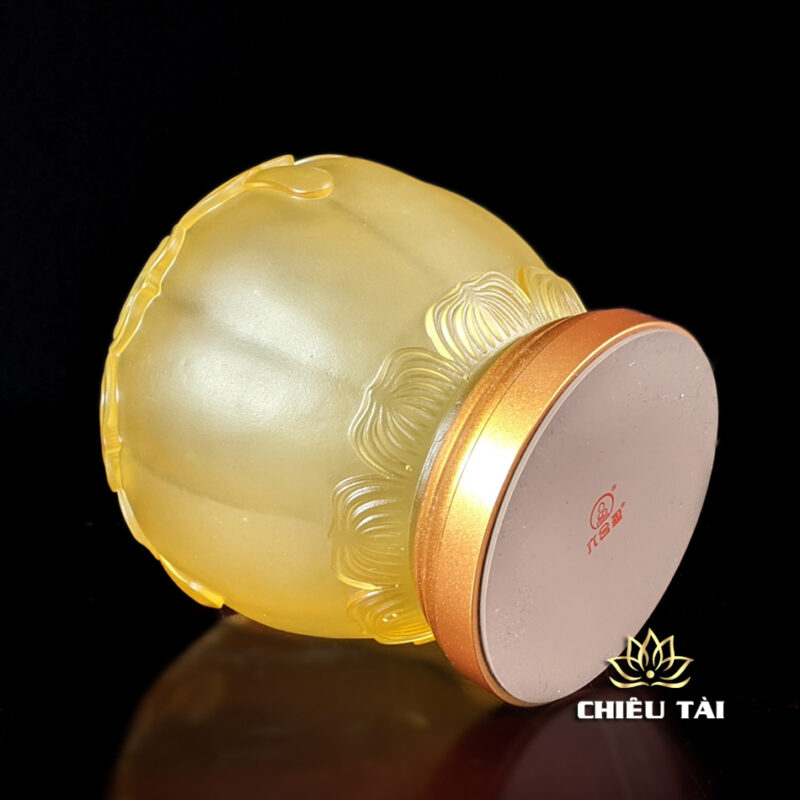 Đèn Dầu Lưu Ly Viền Hoa Bọc Đồng, Nhiều Kích Cỡ - Ảnh 8