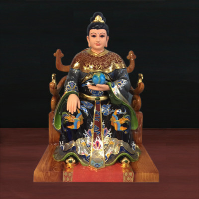 Tượng Mẫu Địa Ngồi Bằng Composite, Sơn Cao 100cm