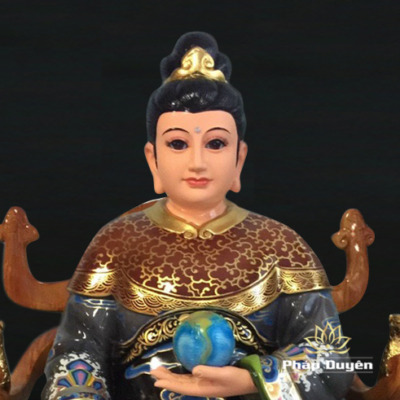 Alternative view of Tượng Mẫu Địa Ngồi Bằng Composite, Sơn Cao 100cm