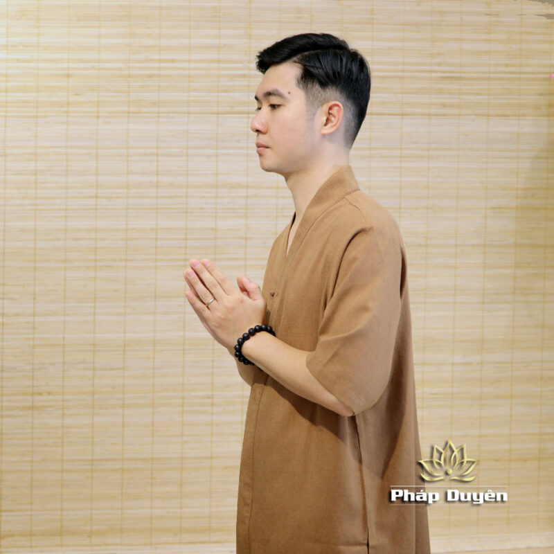 Bộ Nam Bà Lai Vải Linen Màu Nâu Đất, Nhiều Size - Ảnh 3