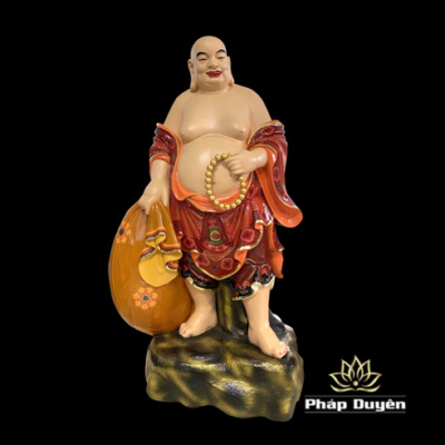 Alternative view of Bộ Tượng Thập Bát La Hán Sơn Mầu Bằng Composite Cao 1m63  (Đế 70cm x 70cm)