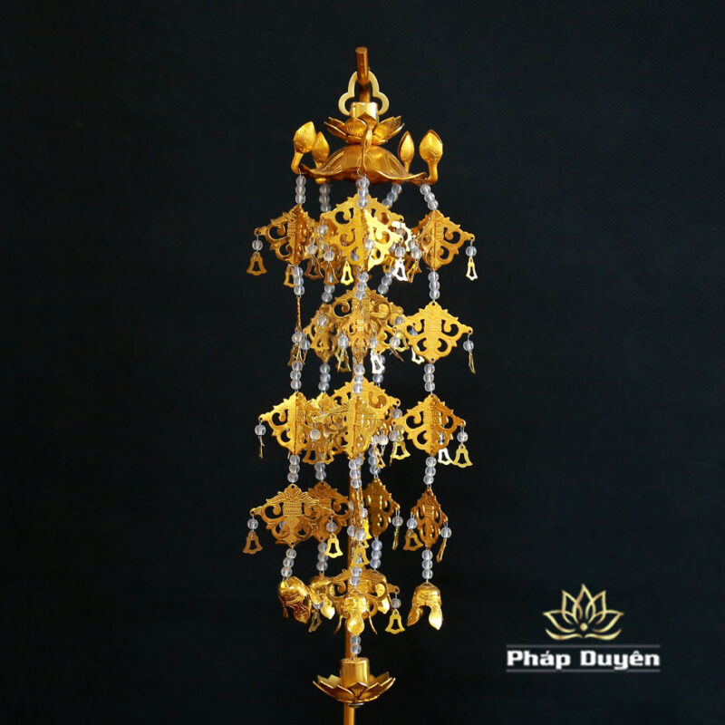 Đôi Tràng Phan Bằng Nhôm Mạ Đồng, Cao 36cm, 42cm, 49.5cm, 64cm - Ảnh 2