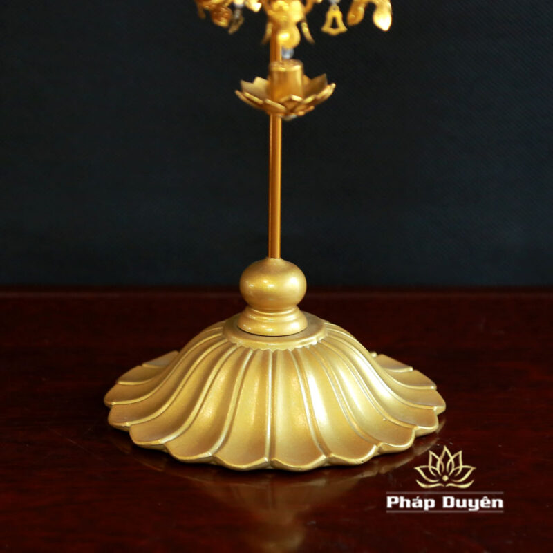 Đôi Tràng Phan Bằng Nhôm Mạ Đồng, Cao 36cm, 42cm, 49.5cm, 64cm - Ảnh 5