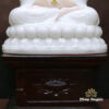 Tượng A Di Đà Ngồi Đài Sen, Bằng Bột Đá Trắng, Cao 36cm - Ảnh 5