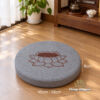 (Pre-order) Bồ Đoàn Thêu Hoa Sen Màu Xám, Kích Thước 49x6cm, 58x6cm - Ảnh 4