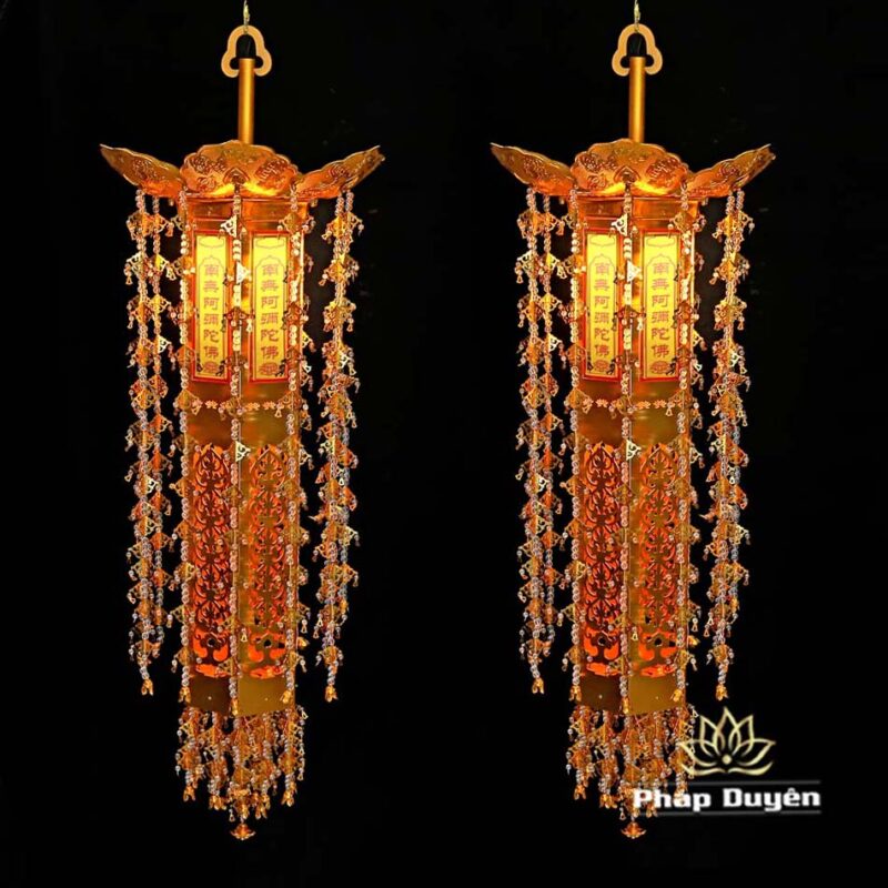 Đôi Lọng Treo Bằng Hợp Kim Mạ Vàng, Cao 1m, 1.2m, 1.6m - Ảnh 2