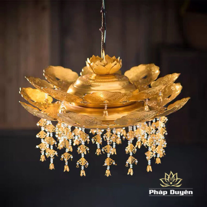 Bảo Cái Bằng Hợp Kim Mạ Vàng, Đường Kính 60cm - Ảnh 2