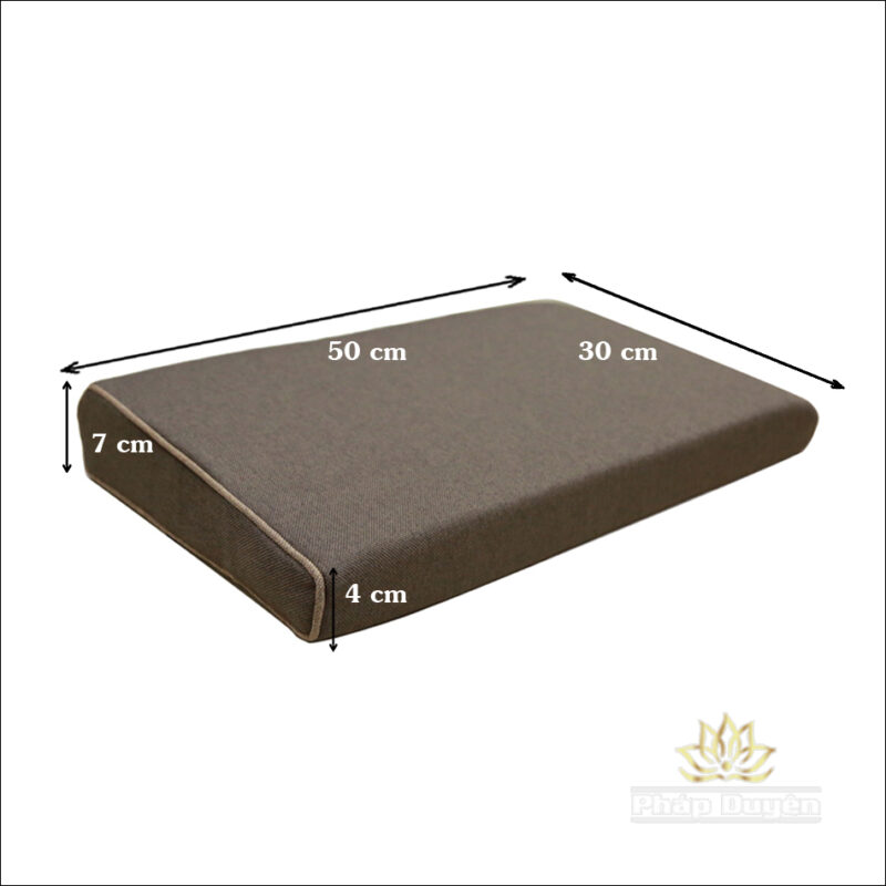 Đệm Dốc Ngồi Thiền, Ruột Xơ Dừa, Mầu Nâu, Kích Thước 30x50cm - Ảnh 3