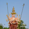 Tượng Thiên Thủ Thiên Nhãn Bằng Đồng Sơn Mầu Họa Tiết, Cao 146cm - ảnh 2