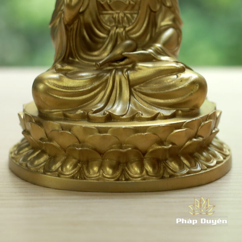 Tượng Bồ Tát Quan Âm Bằng Đồng, Để Xe Hơi, Để Bàn Làm Việc, Cao 10cm - Ảnh 5