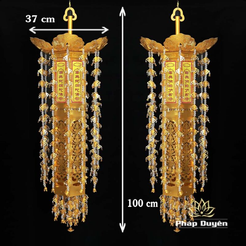 Đôi Lọng Treo Bằng Hợp Kim Mạ Vàng, Cao 1m, 1.2m, 1.6m - Ảnh 8
