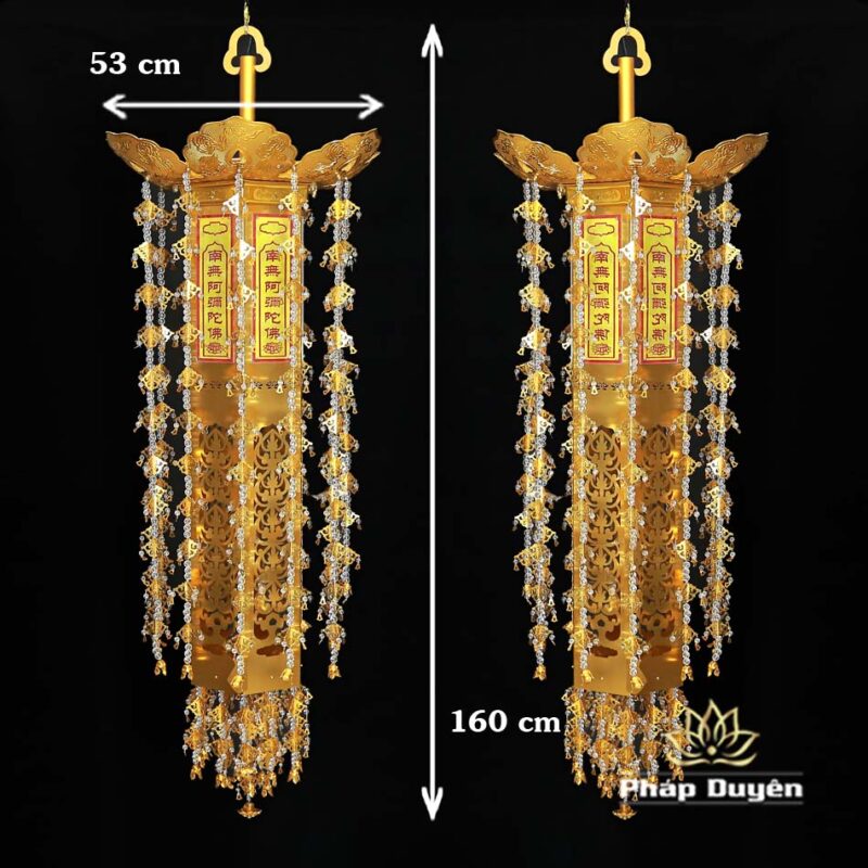 Đôi Lọng Treo Bằng Hợp Kim Mạ Vàng, Cao 1m, 1.2m, 1.6m - Ảnh 9