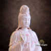 Tượng Quan Âm Bồ Tát Ngồi, Bằng Sứ, Màu Hồng, Nhiều Kích Thước - ảnh 2