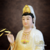 Tượng Quan Âm Bồ Tát Bằng Bột Đá Sơn Vàng, Cao 30cm - ảnh 2