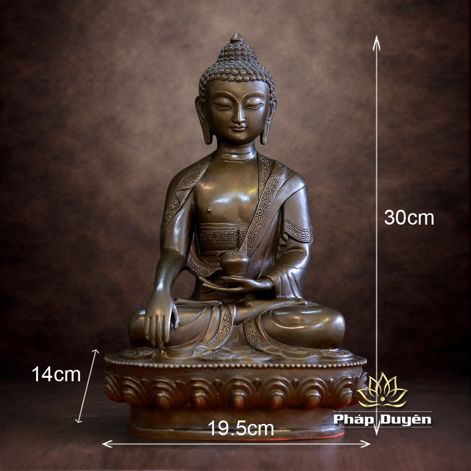 Tượng Phật Thích Ca Mâu Ni Bằng Đồng, Cao 30cm - ảnh 14