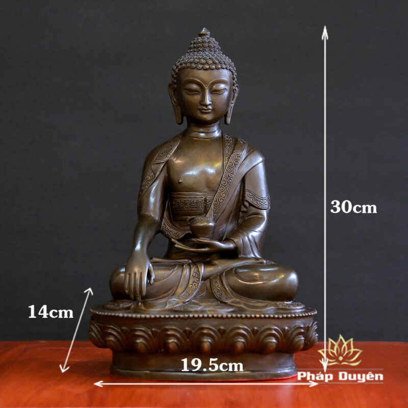 Tượng Phật Thích Ca Mâu Ni Bằng Đồng, Cao 30cm - Ảnh 5