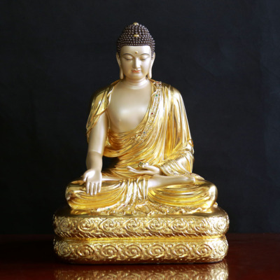 Tượng Thích Ca Thành Đạo, Đế Vuông, Chất Liệu Đồng Cao Cấp, Cao 46cm