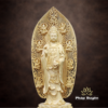 Tượng Quán Thế Âm Gỗ Bách, Cao 43cm - ảnh 2
