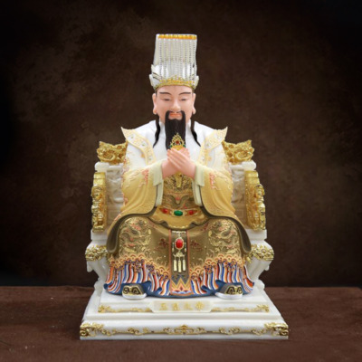 Tượng Ngọc Hoàng Ngồi, Chất Liệu Bột Đá Sơn Thủ Công Cao Cấp, Nhiều Kích Cỡ