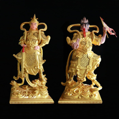 Bộ Tượng Tiêu Diện Vi Đà, Bằng Composite Vẽ Vàng, Cao 2m