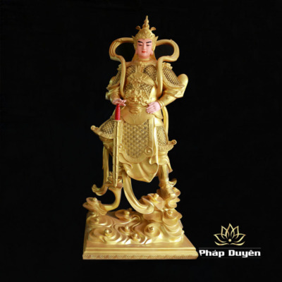 Alternative view of Bộ Tượng Tiêu Diện Vi Đà, Bằng Composite Vẽ Vàng, Cao 2m