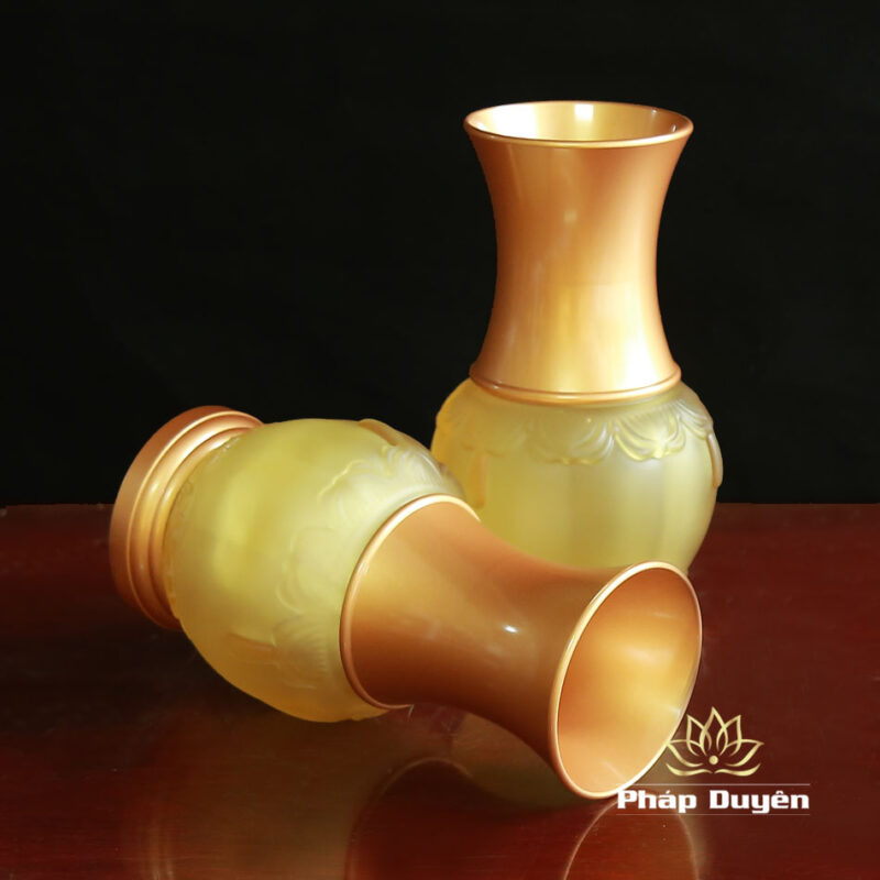 Bộ Đồ Thờ Lưu Ly Cao Cấp, Bọc Đồng - Ảnh 11