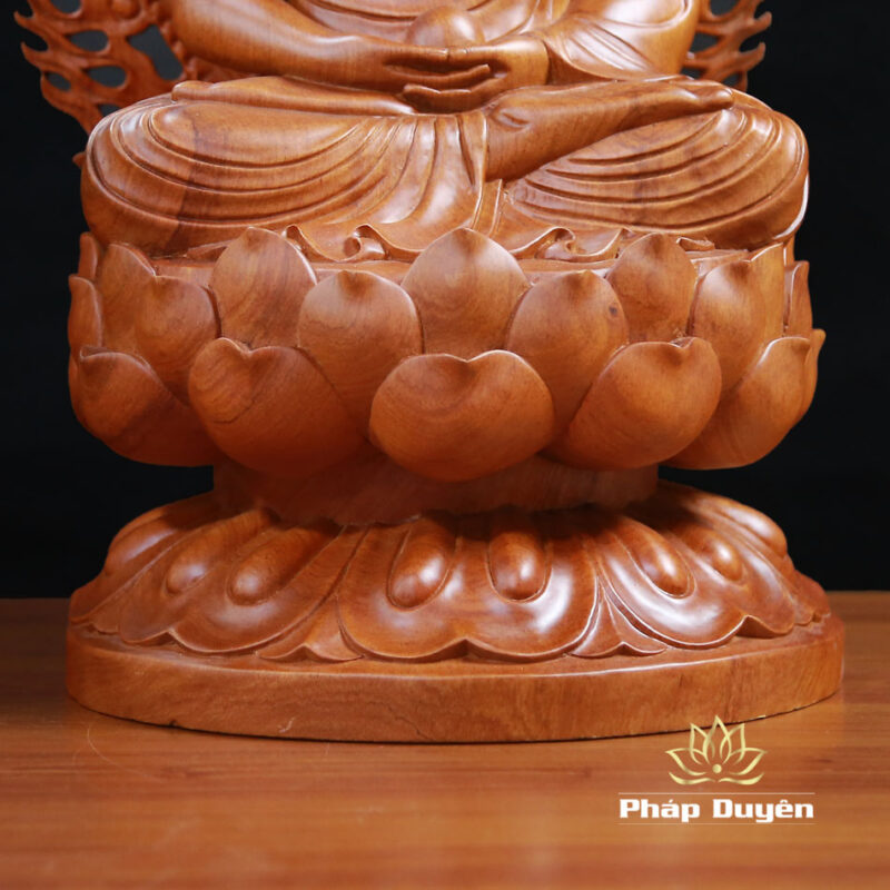 Bộ Tượng Thất Phật Dược Sư Bằng Gỗ Hương Nguyên Khối Cao 50cm (Tổng Lá Đề 62cm) - Ảnh 16