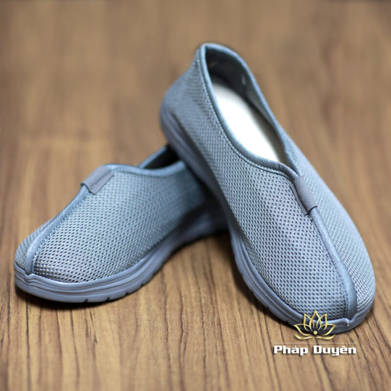 Giầy Quý Thầy Màu Ghi Thoáng Khí,  Nhiều Size - Ảnh 2