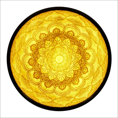 Tranh Điện Thập Nhị Nhân Duyên Hình Tròn Bằng Giấy Dừa Cao Cấp, Nhiều Kích Thước