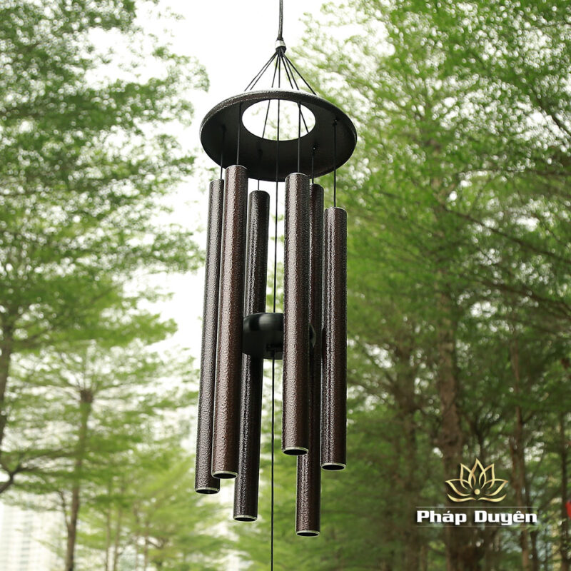 Chuông Gió Trang Trí Mầu Nâu Đồng Cổ, Dài 88cm - Ảnh 2
